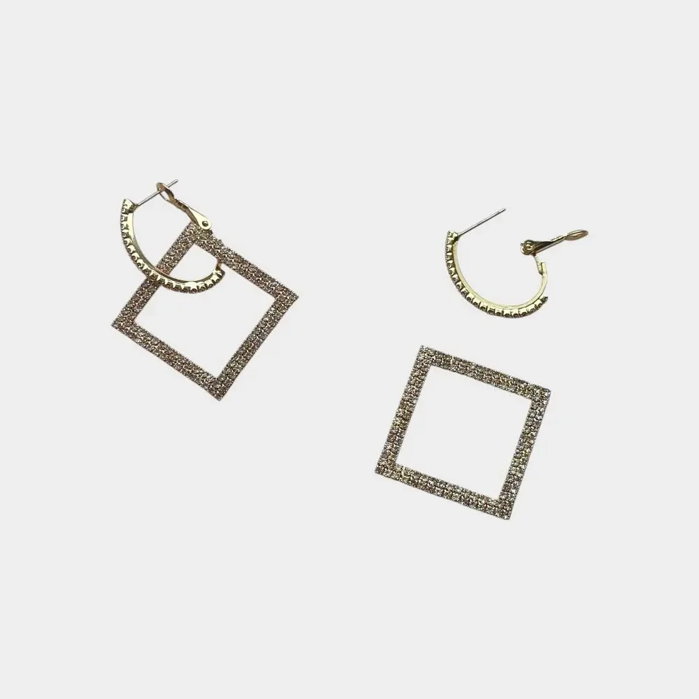 Square Dangle Night Out Earring - Picture 7 of 8